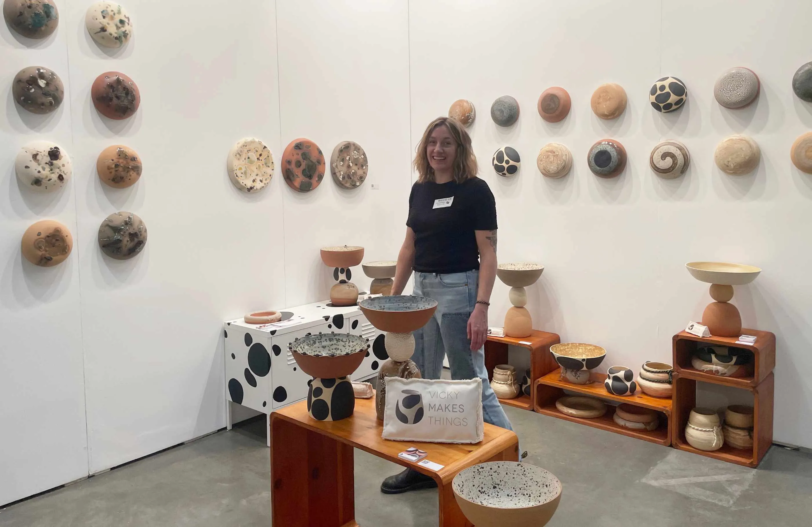 Vicky Pratt Becker in her studio
